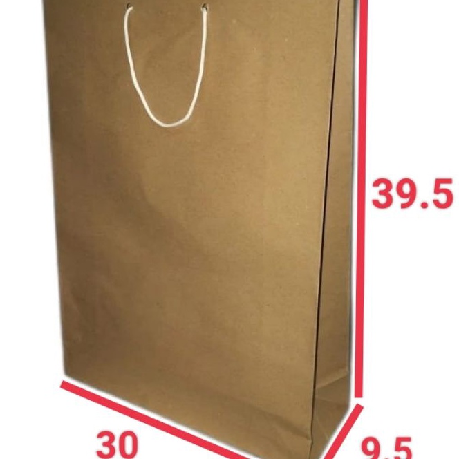 

Langka paperbag coklat XL ukuran 3x395x95 isi 12 pcs