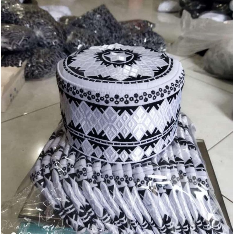 peci oman putih al kafa al kafi raebarelli songkok