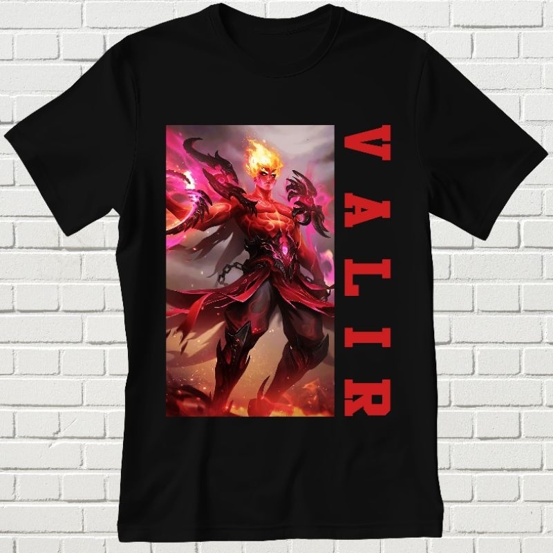 BAJU KAOS DEWASA VALIR MOBILE LEGENDS UNISEX TSHIRT || BAJU KAOS || KAOS || KAOS DISTRO || KAOS MOBI