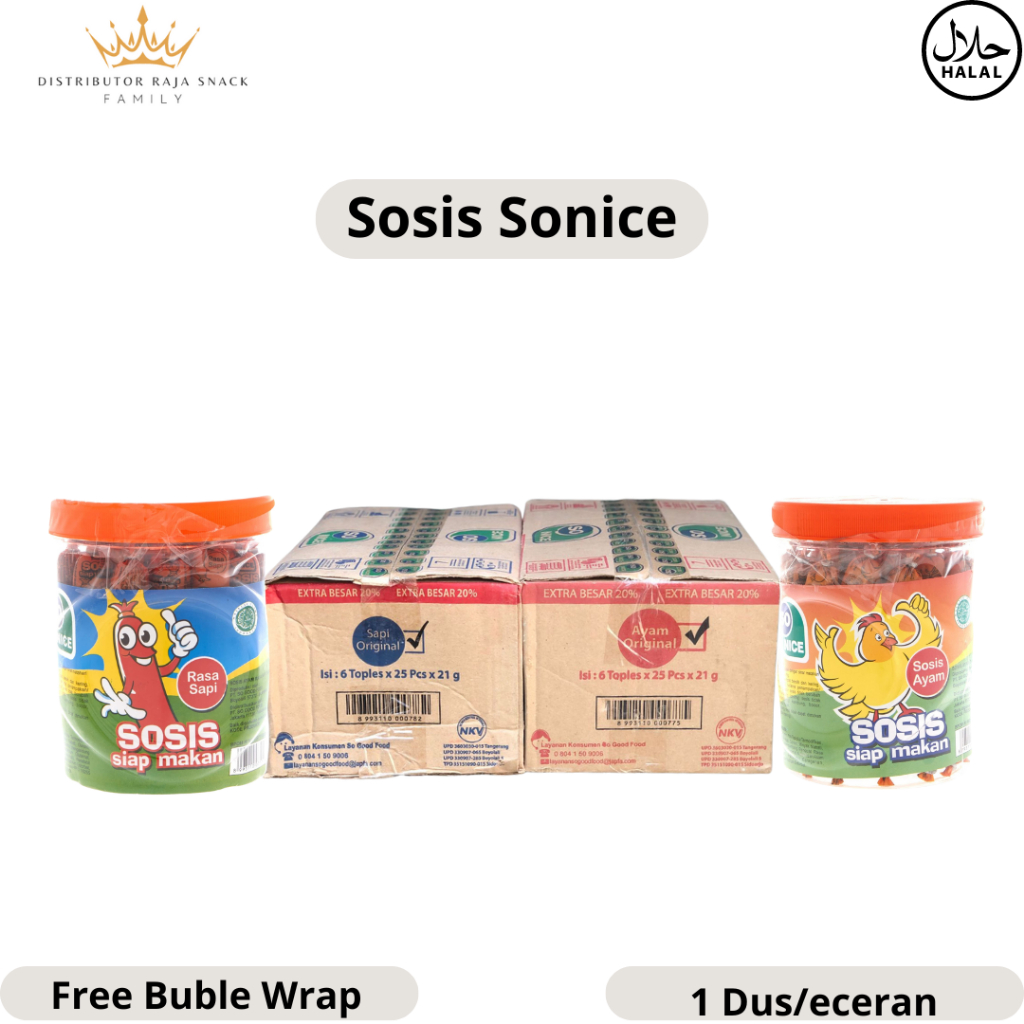 

Sosis So Nice - Sosis siap makan - Netto 24 pcs x 18gr