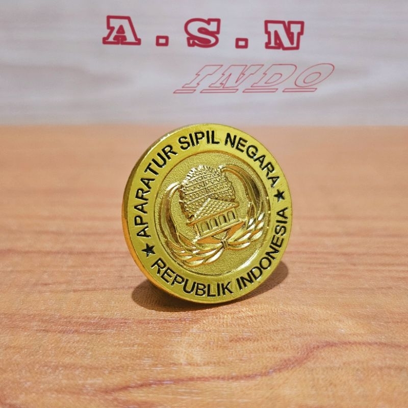 Lencana Korpri Bulat Bahan Cor Pin Korpri Asn Magnet Pin P3K Pns