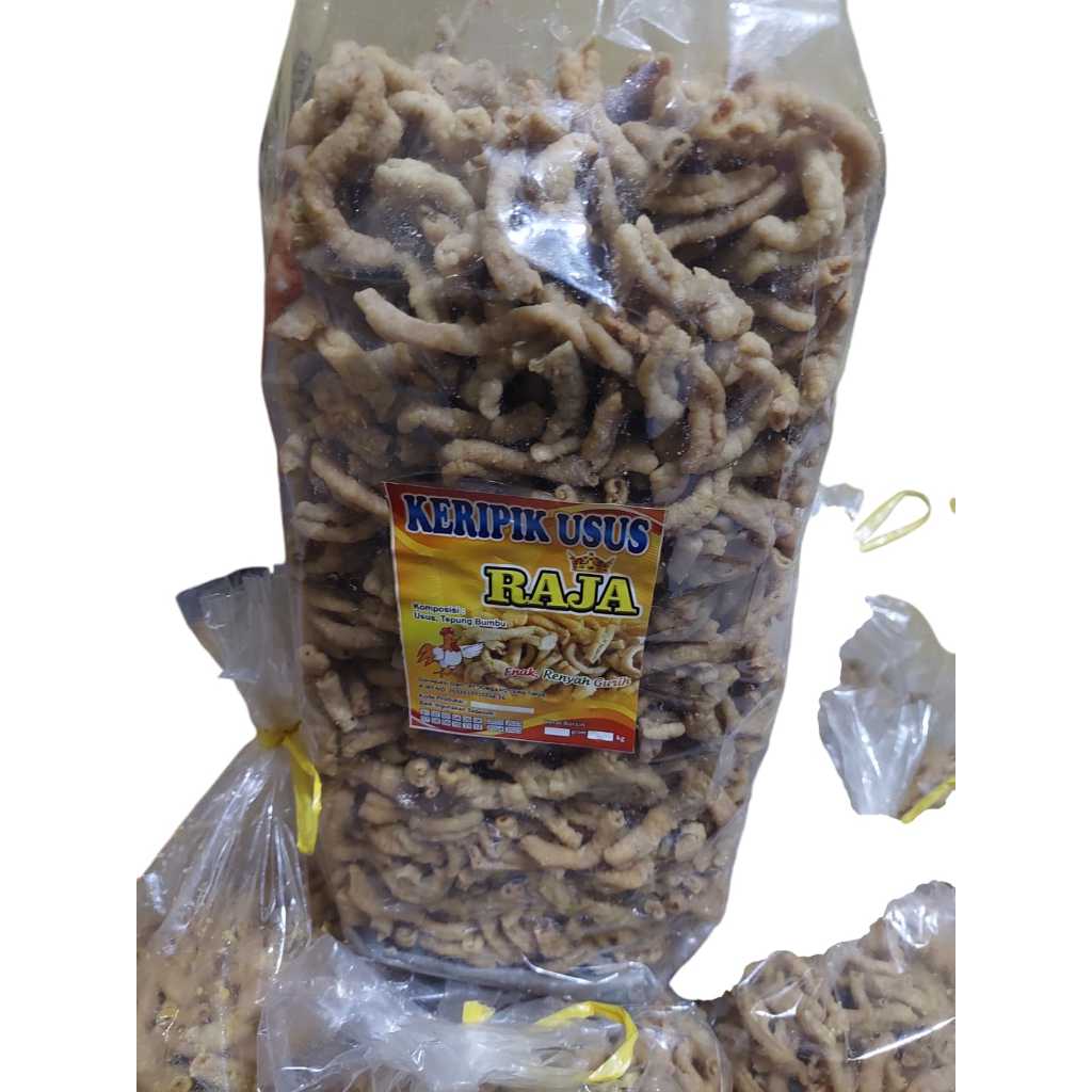 

Keripik Usus Ayam 1 KG Super crispy Keripik Usus Krispy Gurih Renyah Enak toples