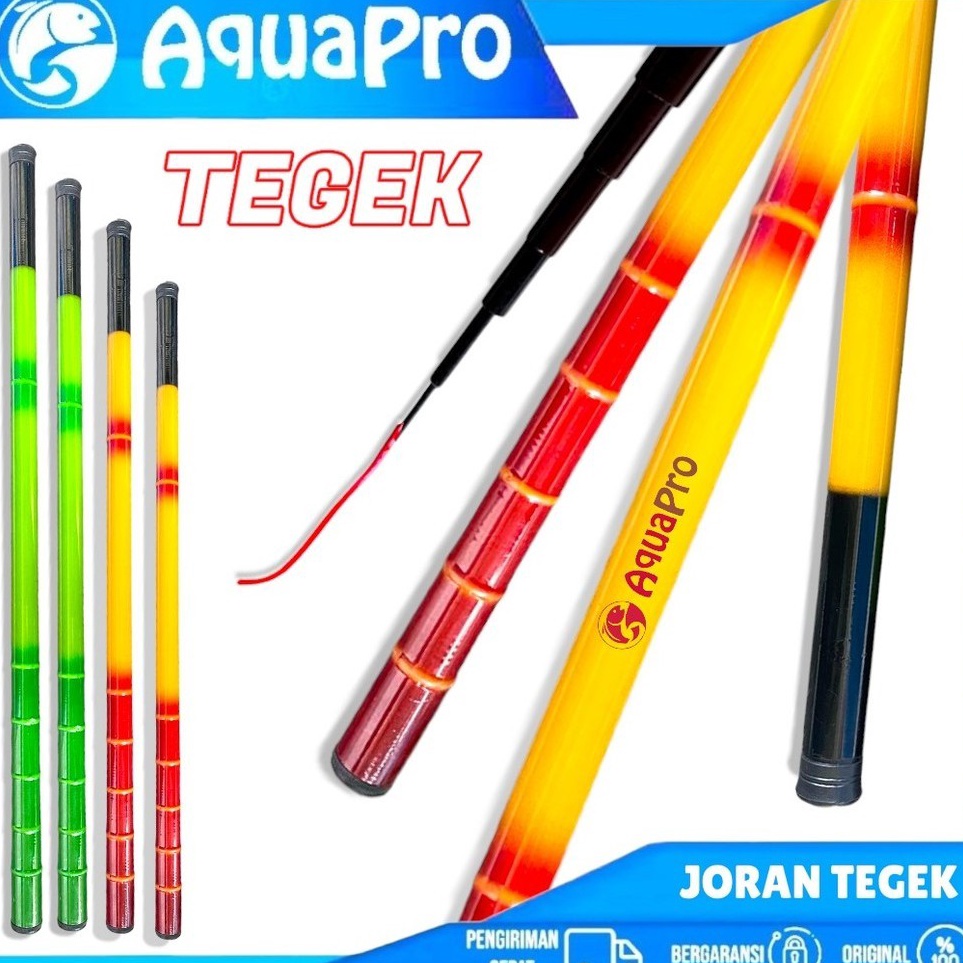 Penawaran Terbaik  AquaPro  Joran Tegek AQUAPRO Joran Tegek Dengan Ukuran 18M  63M Bahan Fiber Compo