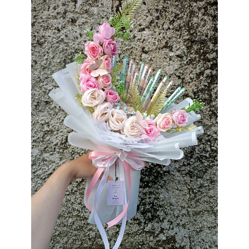Buket Bulan Sabit Cantik / kerangka buket uang bentuk bulan sabit