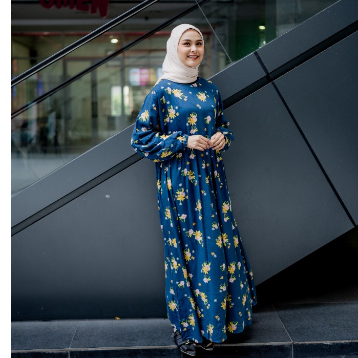 Officialalishaa - Sunny Homey Dress Katun Rayon | Gamis Dress Daster Busui Friendly | Dress Rayon
