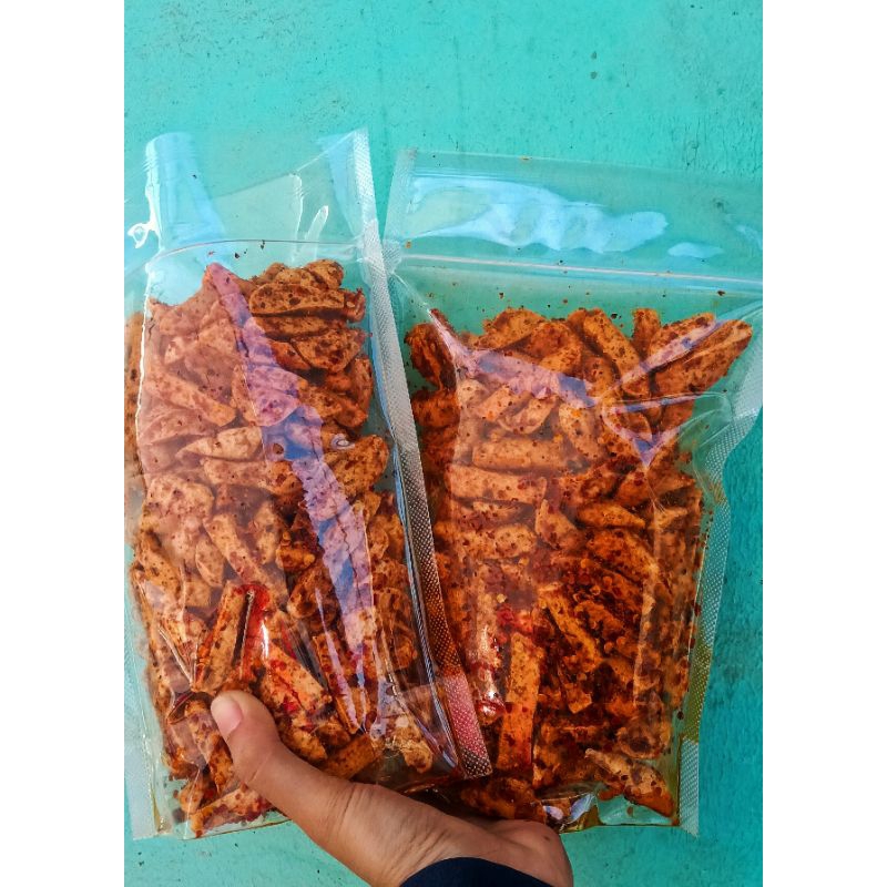 

Basreng pedas viral kriuk 250gr //basreng stik premium