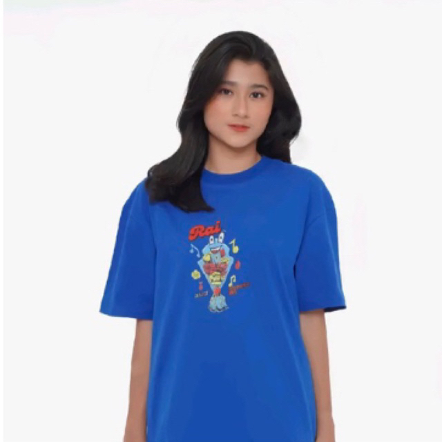 Kaos Jkt48 Vol.4 Emoji Series T-Shirt Oversize | JKT48 Raisha Blue