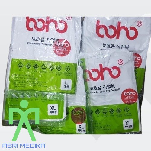 APD HAZMAT BOHO / HAZMAT / BAJU APD COVID / BAJU GOWN DISPOSIBLE PCS TERBAIK TERMURAH ALL SIZE