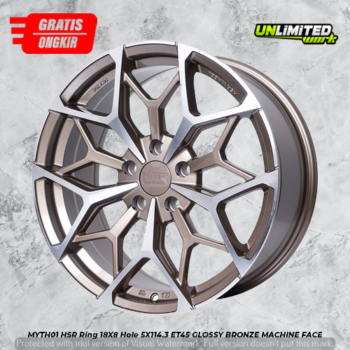 Velg Pelek Original HSR WHEEL R18 Tipe MYTH01 Crv Xpander Innova Ring 18 Murah