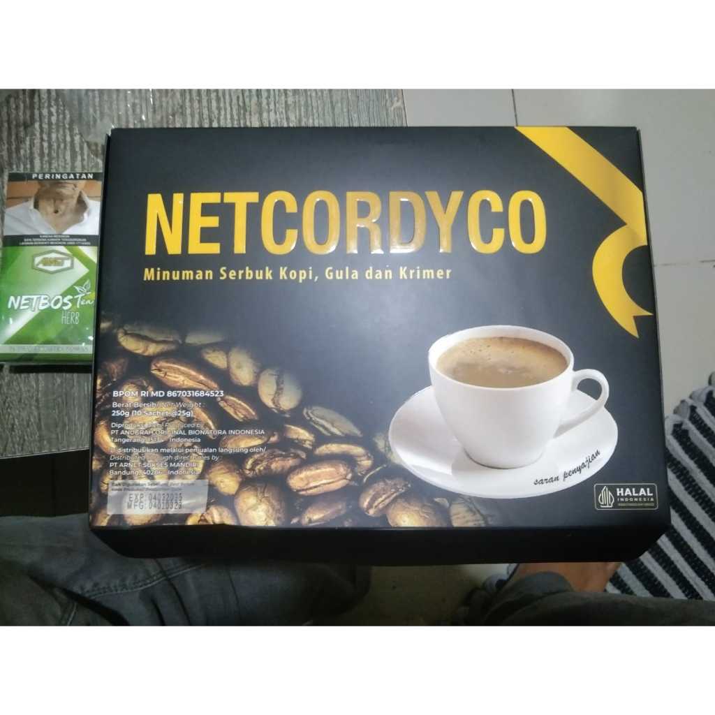 

NEW KEMASAN KOPI NETCORDICO 1 BOX ISI 10 SACHET ORIGINAL BPOM