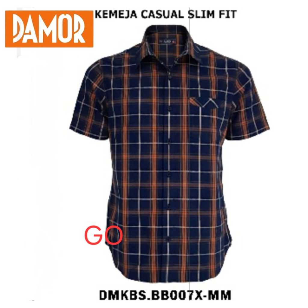 gof CRESSIDA KEMEJA DAMOR PRIA Kemeja Casual Kemeja Lengan Pendek