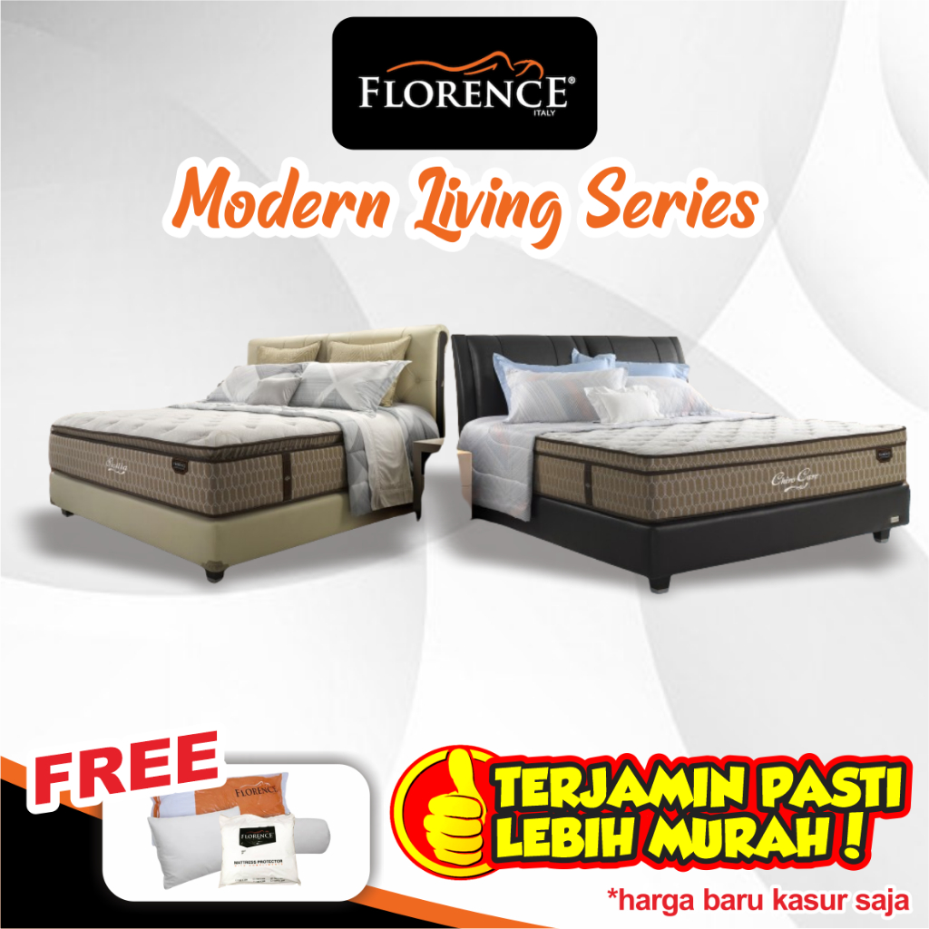 SPRINGBED MATRASS ONLY GARANSI RESMI 10 TAHUN/ MODERN LIVING SERIES PREMIUM - FLORENCE
