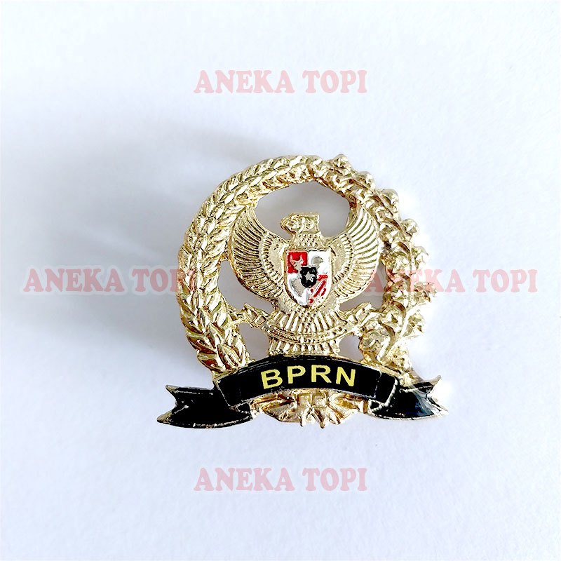 Pin BPRN Garuda Cor Pin Garuda BPRN Bahan Logam Kuningan Cor - Aneka Topi
