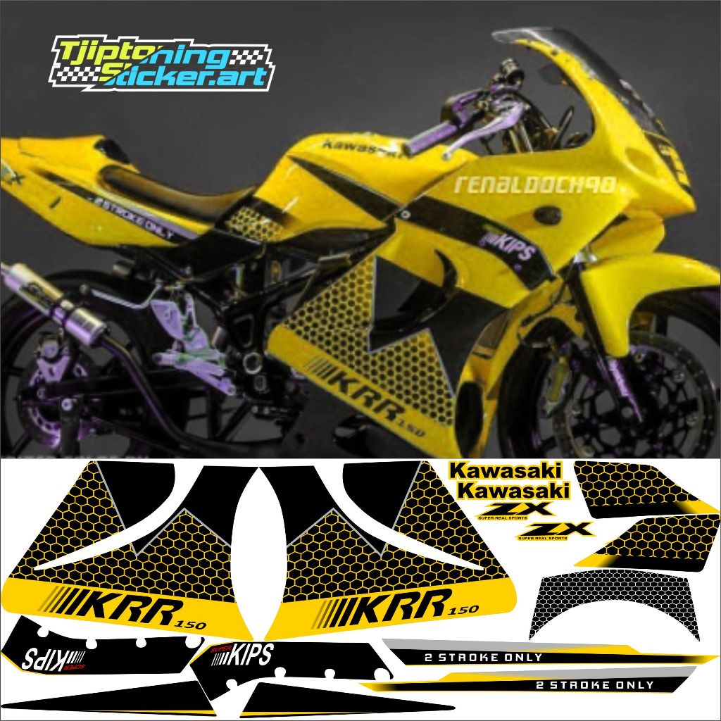STRIPING DECAL NINJA KRR - NINJA RR OLD - STIKER NINJA