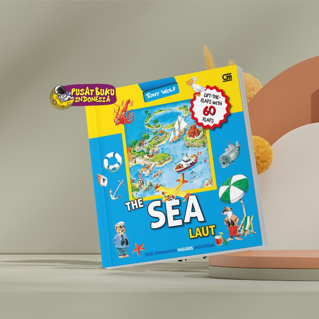 Buku Dongeng Cerita Anak The Sea Laut Edisi Dua Bahasa Indonesia Inggris Anak Tk Paud Board Book