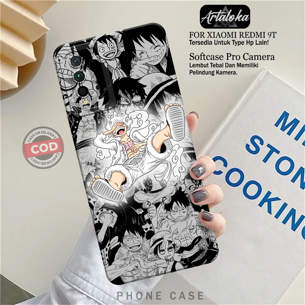 Softcase Hp Xiaomi Redmi 9T Fashion Case Anime Case Xiaomi Redmi 9T Silikon TPU Pro Camera Casing Xi