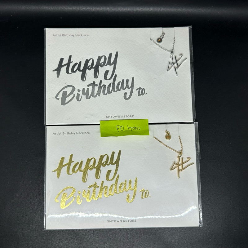 [READY STOCK] EXO - Birthday Necklace Chanyeol Silver Gold