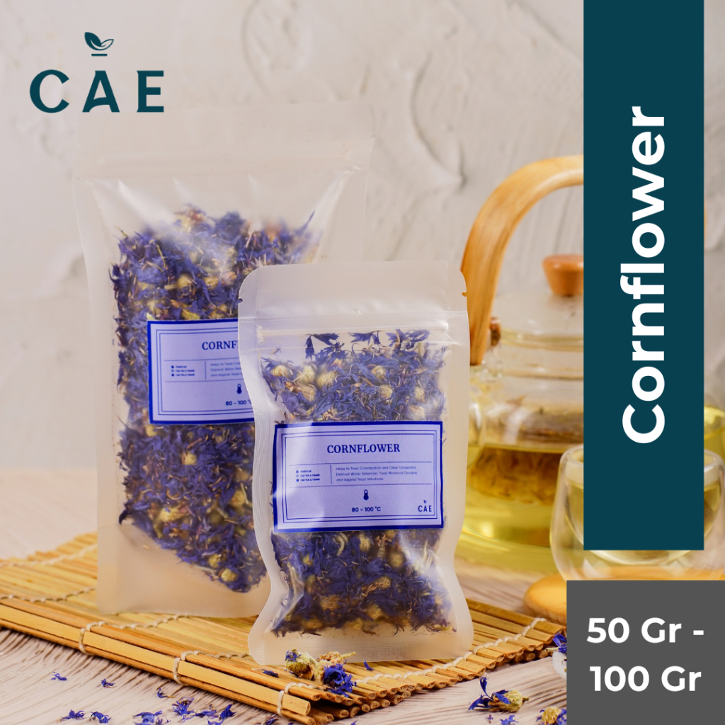 

Blue Cornflower Petals Dried Himalayan Corn Flower Bud Bunga Biru Himalaya Pure Organik Premium Natural Petal Buds 50 Gram - 100 Gram