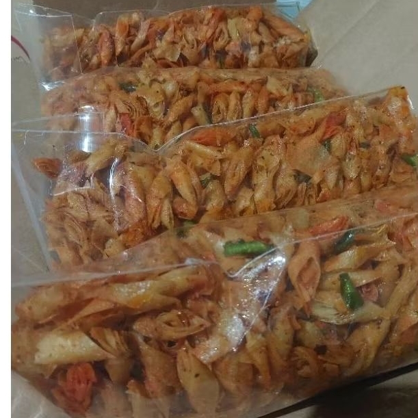 

KERIPIK KULIT LUMPIA PEDAS 1kg