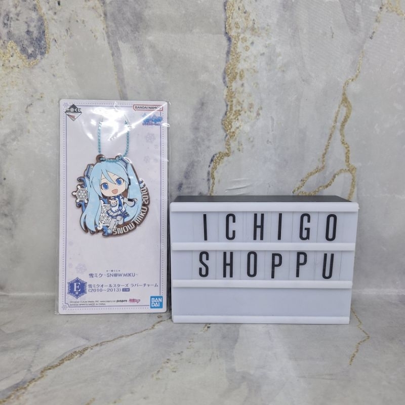 Ichiban Kuji Snow Hatsune Miku Prize E Snow Miku All Stars Rubber Charm 2010