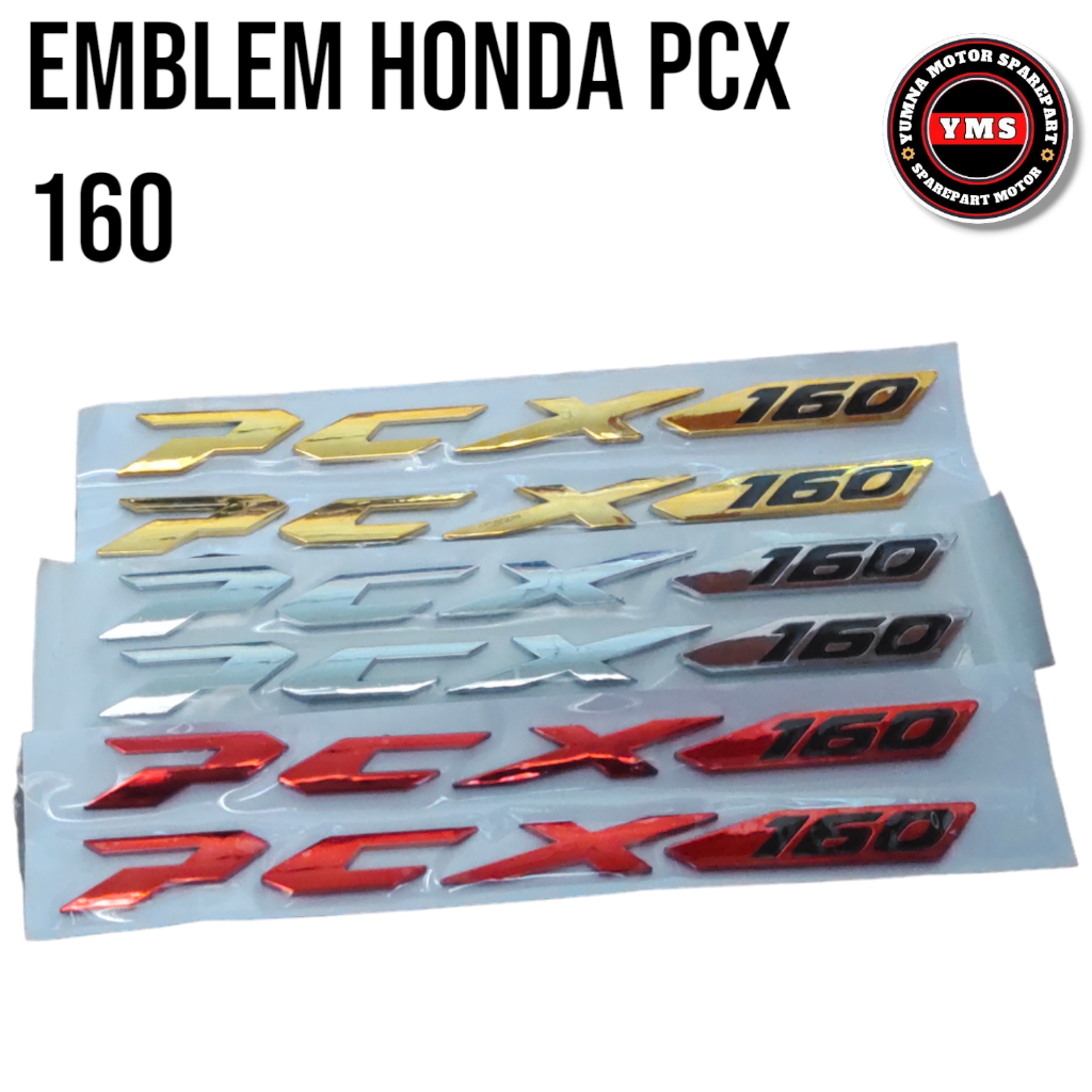 Emblem Honda PCX 160 Emblem Logo PCX 160 Stiker Honda PCX 160 Sepasang