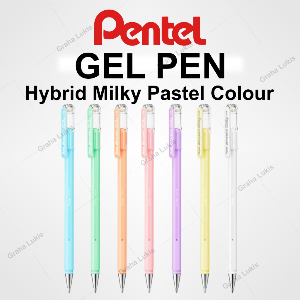

PENTEL HYBRID MILKY GEL PEN PASTEL COLOUR