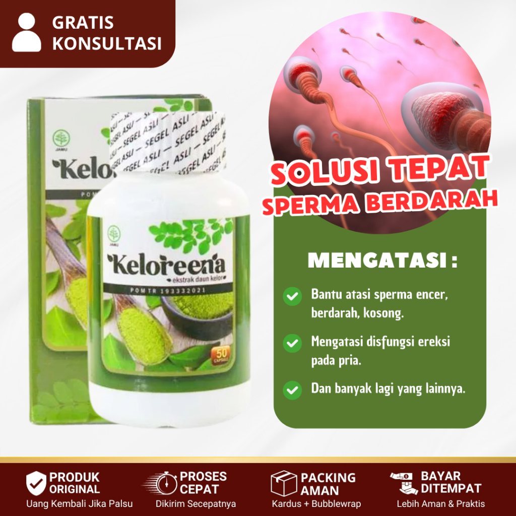 Obat Sperma Berdarah / Sperma Berwarna Coklat, Air Mani Berdarah, Hematospermia - KELOREENA
