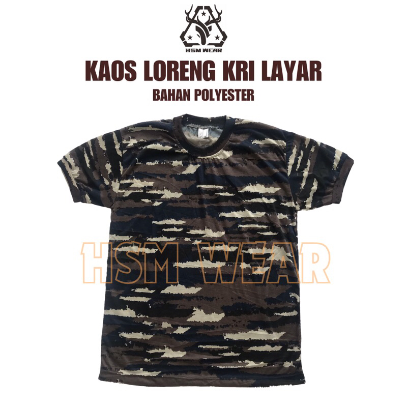 Kaos Loreng KRI Layar / Baju Doreng KRI LAYAR