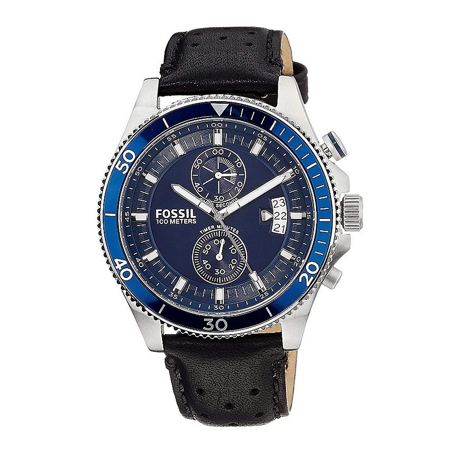 Jam Tangan Pria CH2945 Chronograph Leather Strap