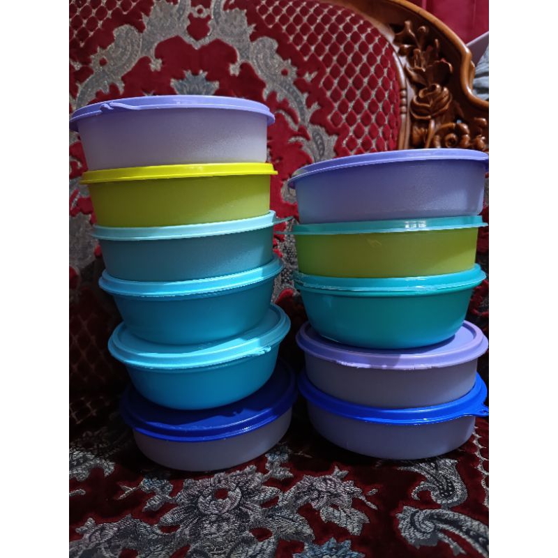 LHB Tupperware/Mangkok bulat/tempat makan/tempat bekal second/PL/Mantan