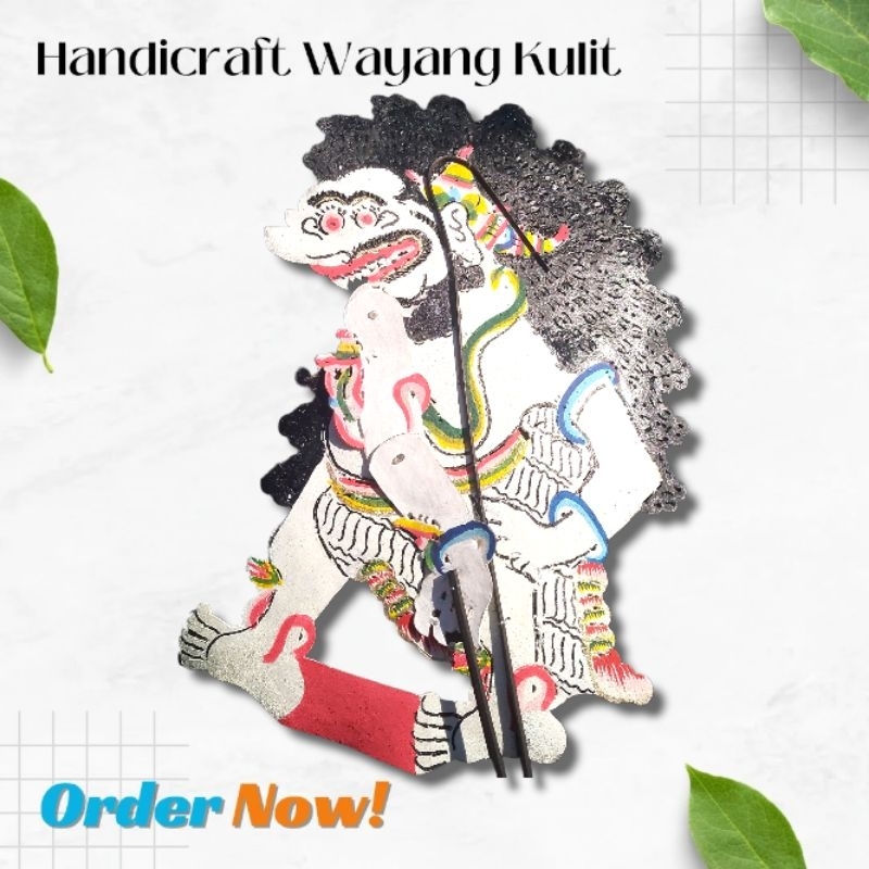 Wayang Kulit Sapi ASLI Buto Amral Ukuran 50cm