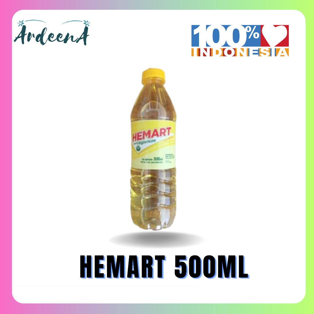 

Minyak goreng Hemart 500ml kemasan aman oil cooking