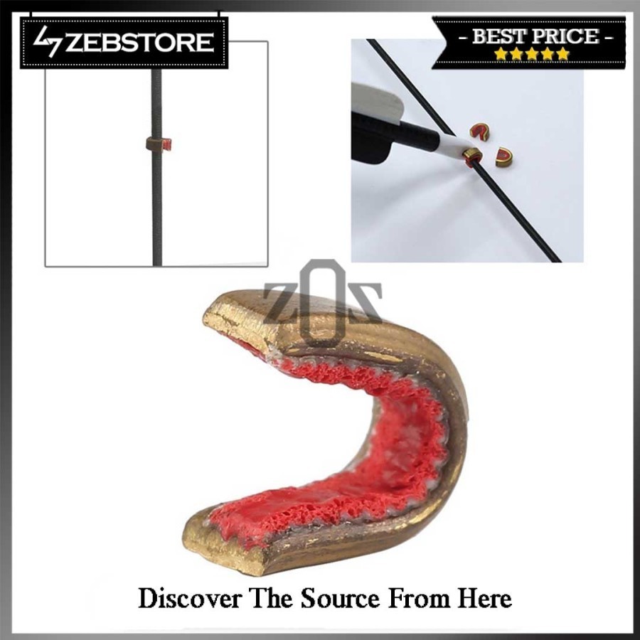 Penanda Nocking Point Arrow Strings Buckle Clip Brass Recurve