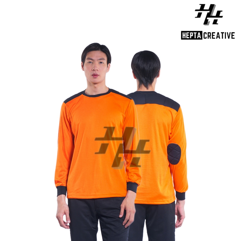 KAOS DECKER  TACTICAL LENGAN PANJANG POLOS OREN BAJU LAPANGAN OUTDOOR