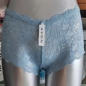 Panty/ celana dalam raquel boyleg wanita transparant katun merk avon harga utk keluar batam.