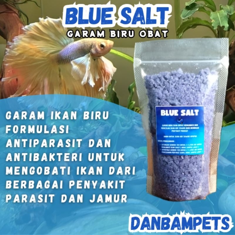 Blue Salt garam biru  premium obat penyakit ikan cupang dan ikan hias