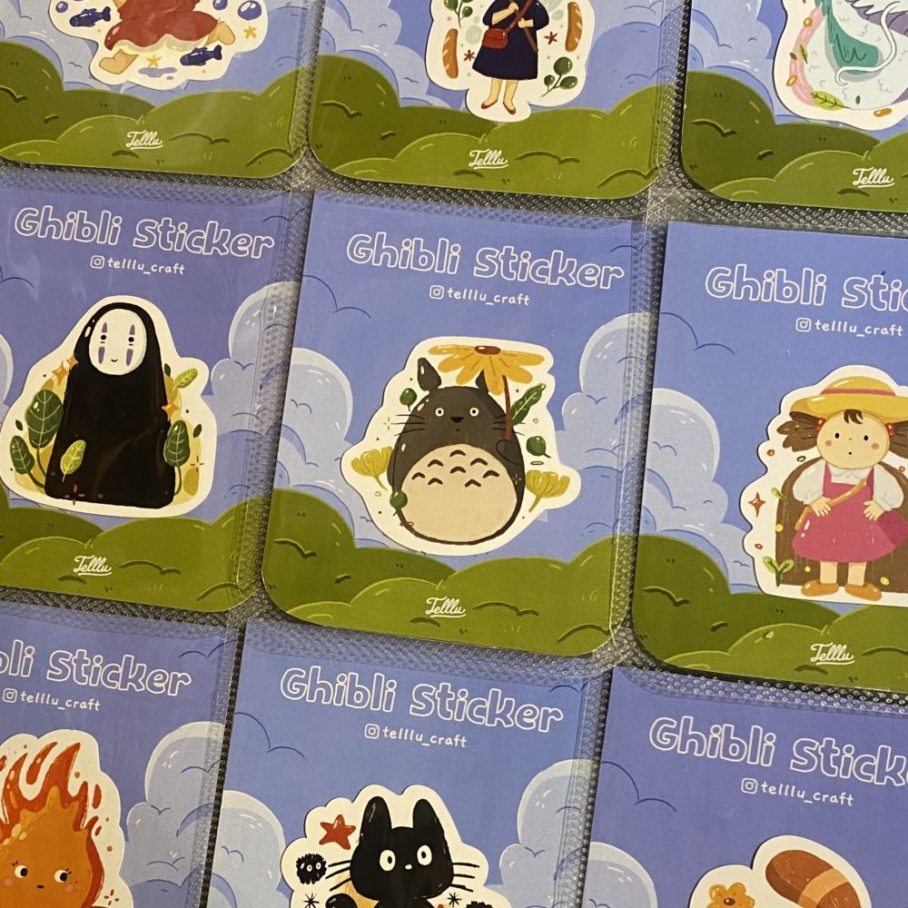 

TELLLU Ghibli Sticker Die Cut / Stiker Satuan
