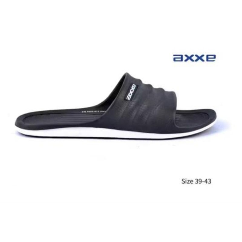 AXXE Sandal Pria Dewasa/Remaja Laki-laki Thong Inti-23Hitam