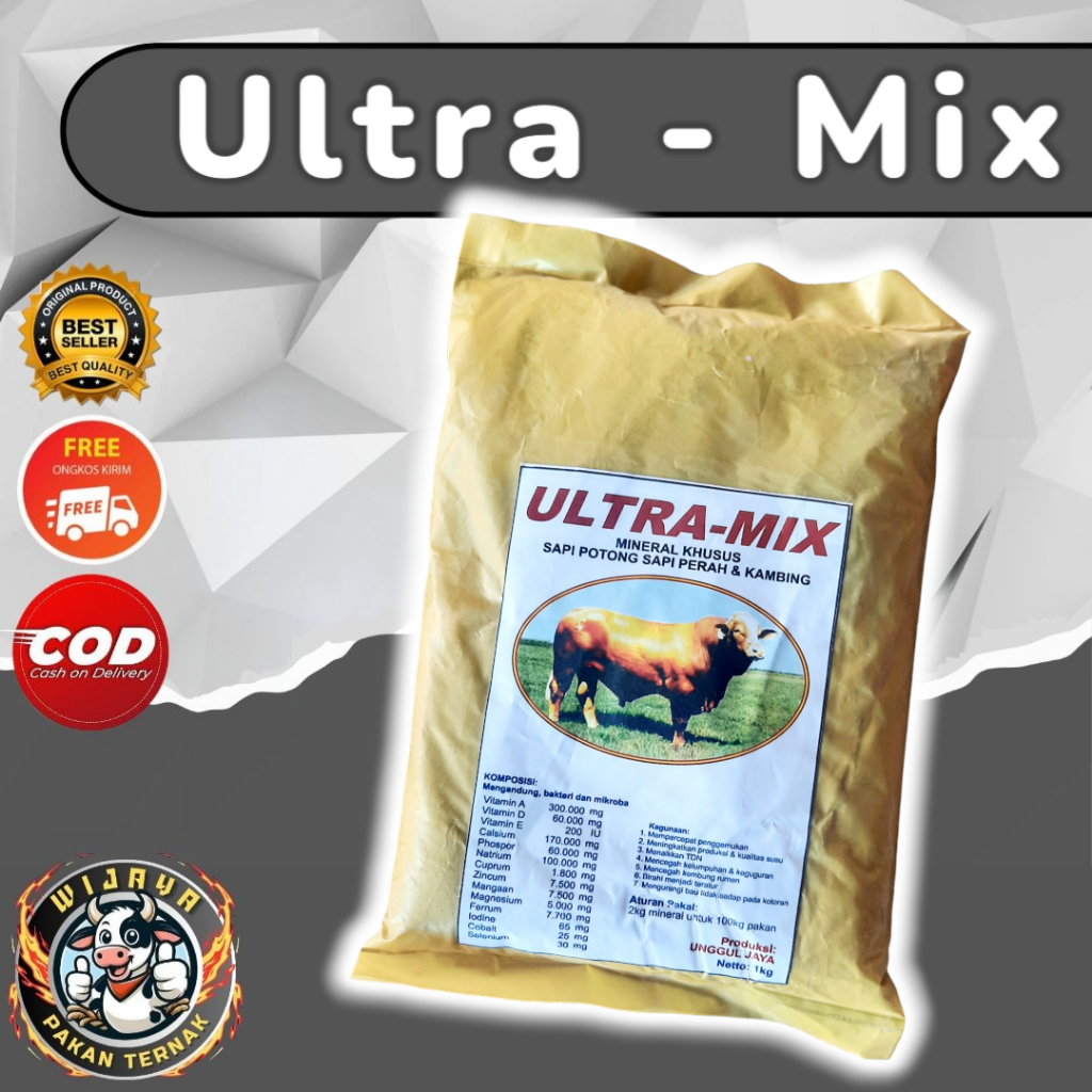 ULTRA MIX 1 Kg Ultramix Premix MINERAL PENGGEMUK SAPI POTONG WJYPKNTRN
