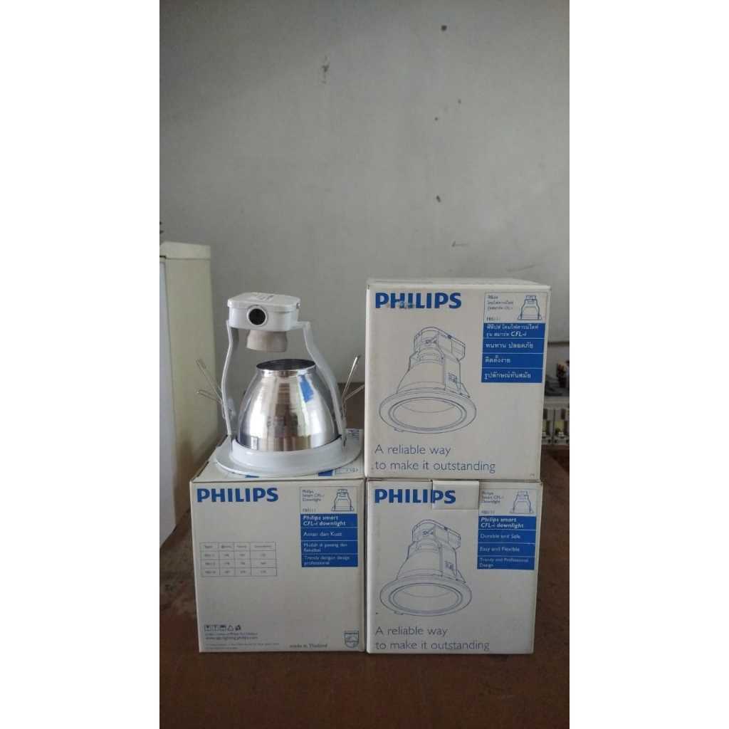 kap downlight fbs 111 kotak biru Merk Philips