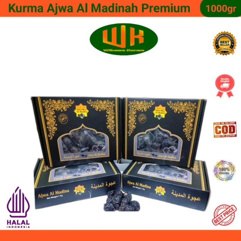 

Kurma Ajwa Al Madinah 1 Kg Kemasan Dus Premium
