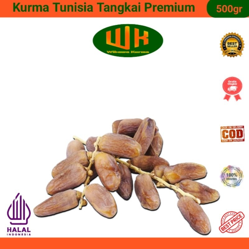 

Kurma Tunisia Tangkai Premium 500gr