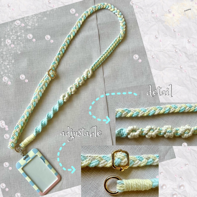 

Strap Tali Lanyard Macrame Id Card
