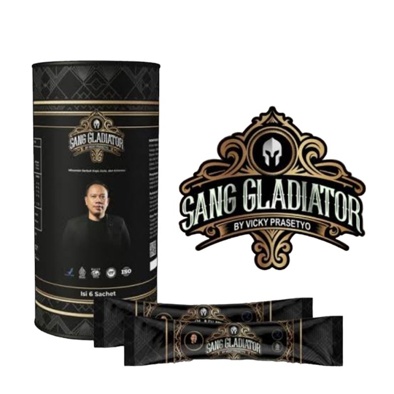 Kopi Sang GLADIATOR 6 Sachet COFFEE Gladiator Original by Vicky Prasetyo