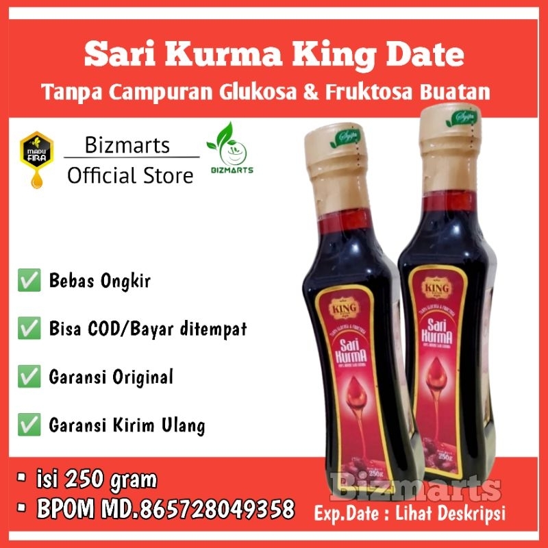 

Sari Kurma King Dates 100% Sarikurma Murni | Vitamin Daya Tahan Tubuh Untuk Anak dan Dewasa