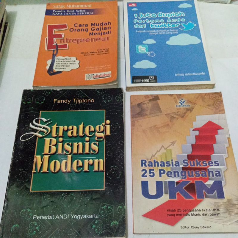 ORI STRATEGI BISNIS MODERN / RAHASIA SUKSES 25 PENGUSAHA UKM / 1 JUTA RUPIAH PERTAMA DARI TWITTER / 
