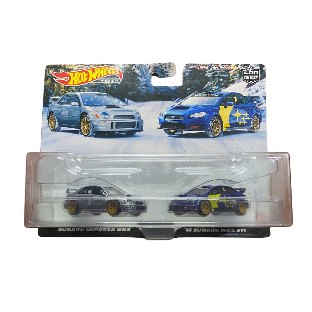 HotWheels 2Pack Subaru Impreza WRX + Subaru WRX STi ORIGINAL