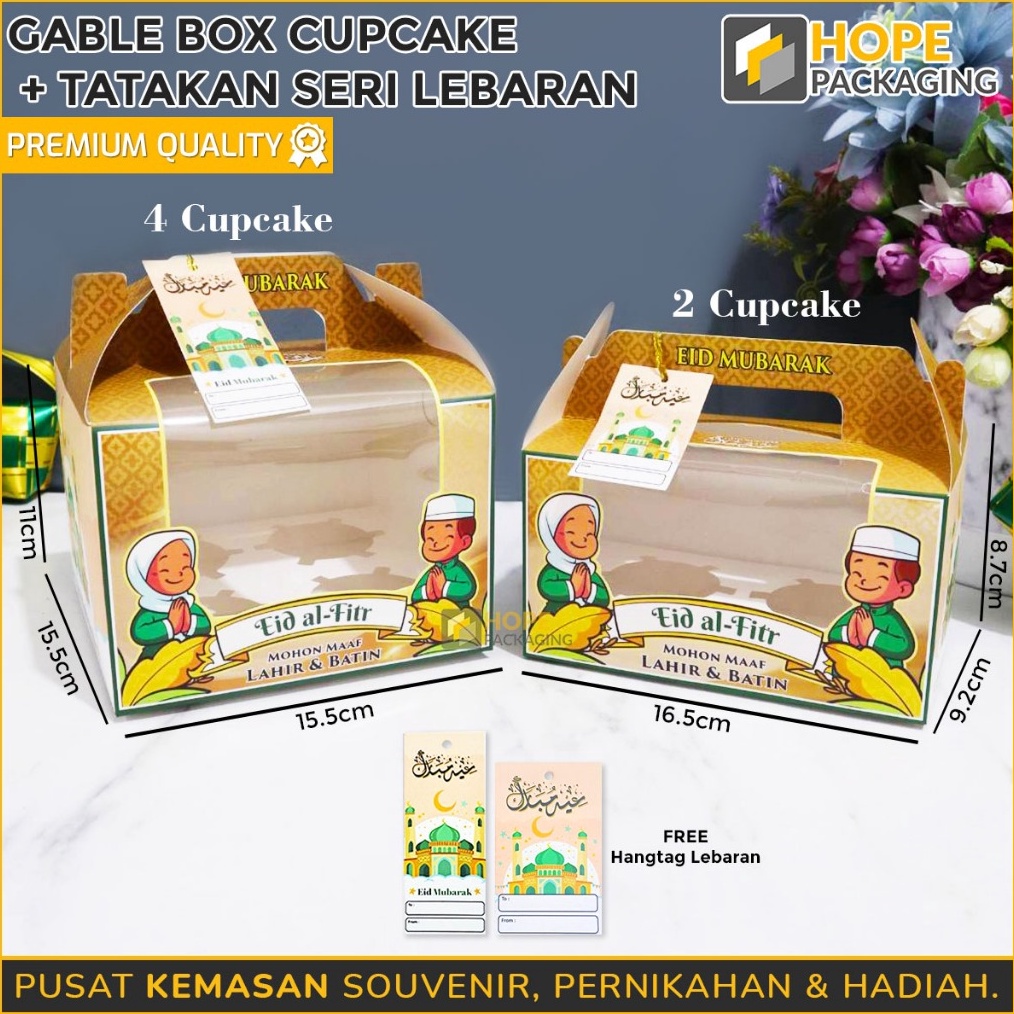 

SERBA SERBI Box Cupcake Tatakan Seri Idul Fitri Box Kue Lebaran Kotak 4 Cupcake Box Kue Toples Dus Kue Kering Kotak Lebaran Souvenir Hampers Kotak Kue