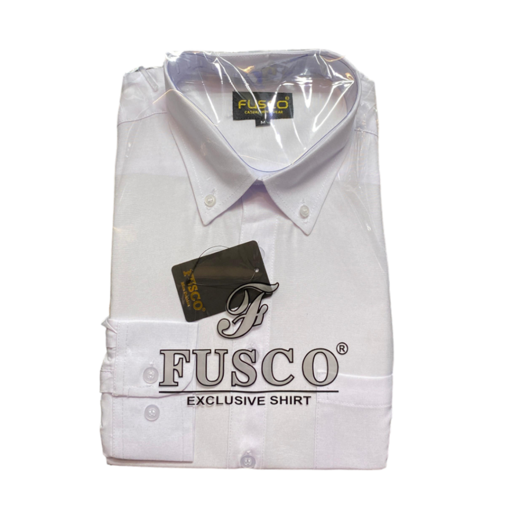 Kemeja Polos Lengan Panjang Putih_Kemeja Pria Putih_Kemeja Polos Putih