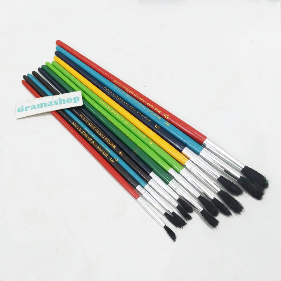 

LIMITLESS Kuas Cat Lukis air Paint Brush set 12pcs no 112